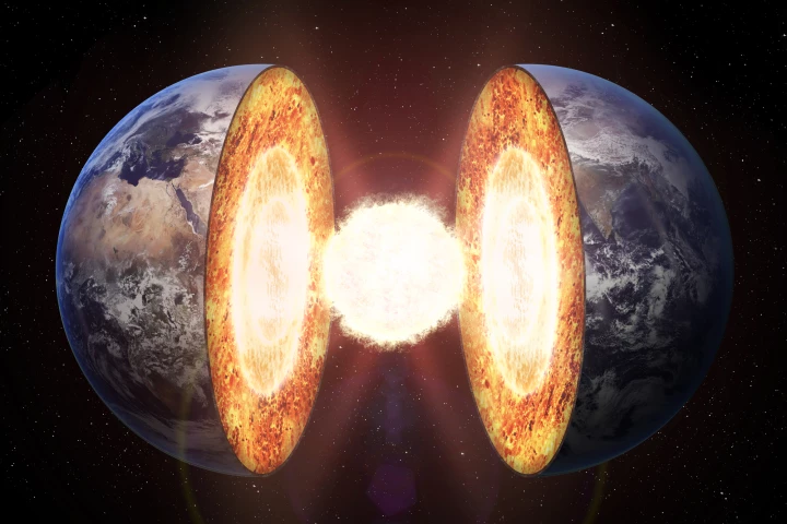 Geologists have found evidence to suggest "iron snow" falls in the Earth's core
