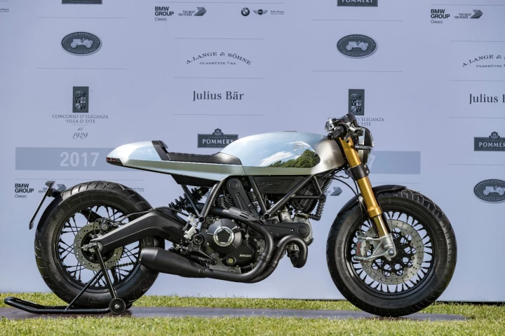 Ducati Scrambler Cafe Racer concept: very sleek, very silver