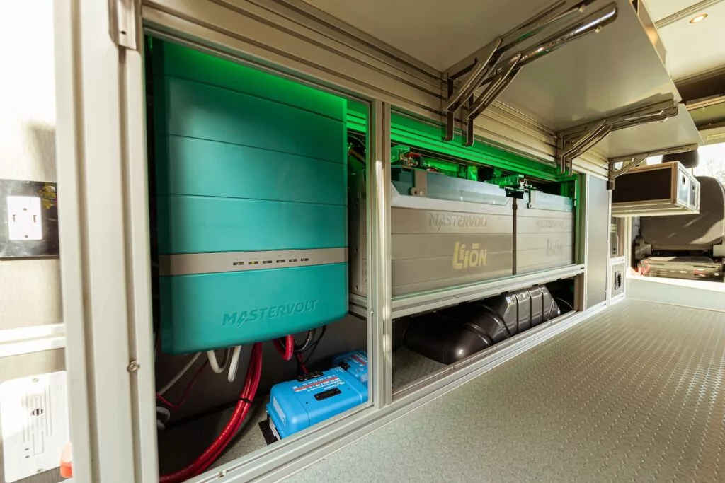 The Stage 3 electrical package offers between 920 and 1,380 Ah of lithium battery capacity