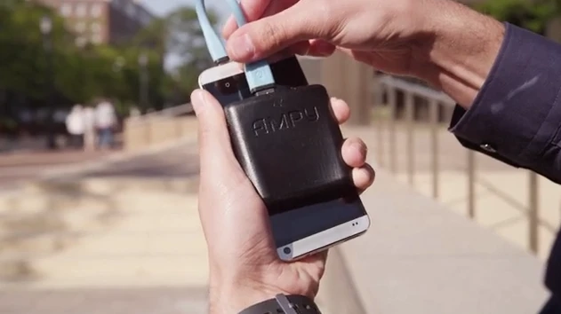 Ampy connects to devices via USB