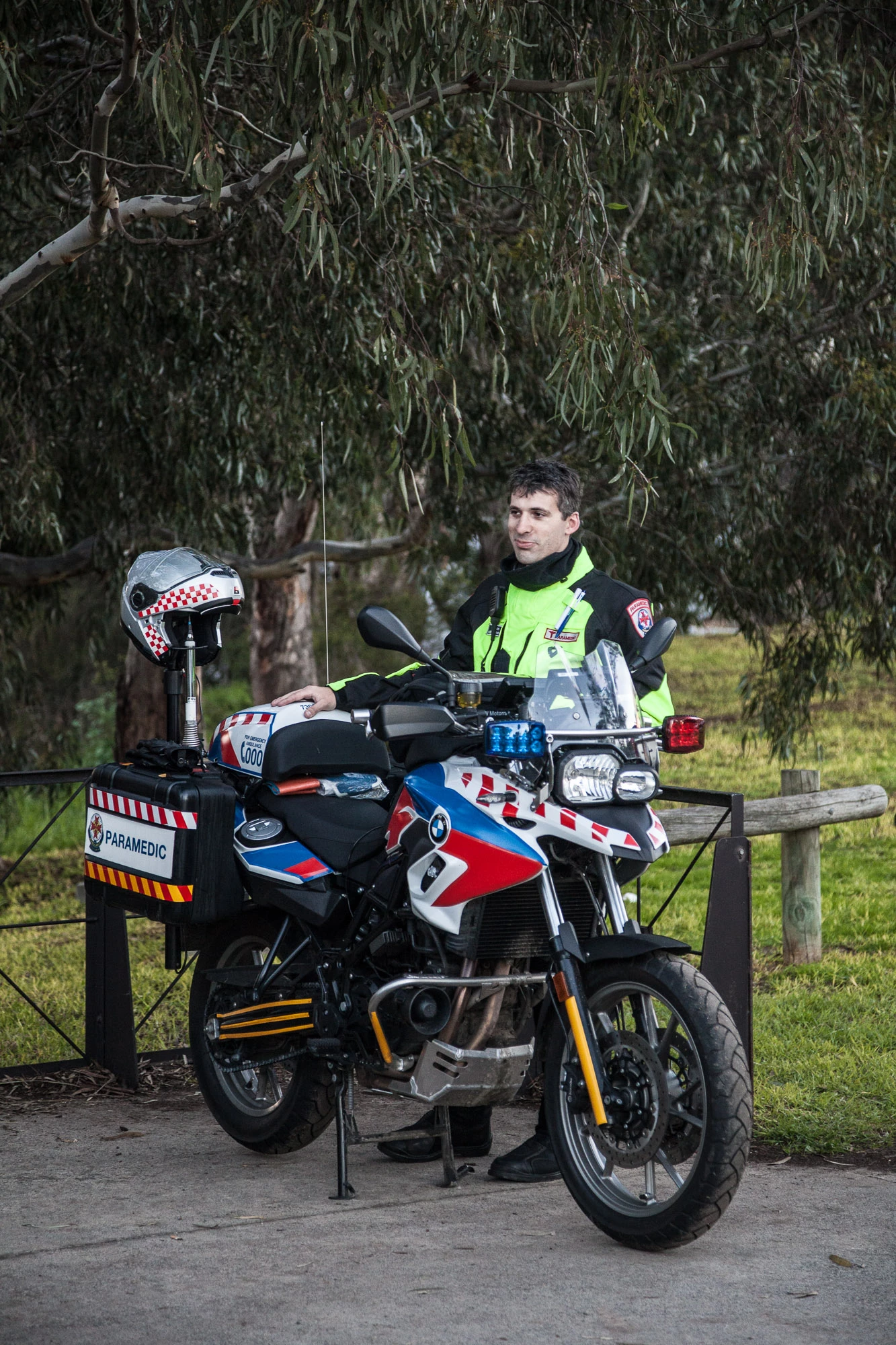 "We're half way through the three-year trial. At the conclusion of that they'll work out if motorcycles will continue as a service delivery option. It'll come down to data, internal perceptions and whether they think that it's a capability worthy of having. The three main things that I think make it really useful are the ability to get through pedestrian thoroughfares, the ability to progress through traffic and the ability to do reconnaissance and find patients in areas that are hard for people to describe over the phone. Take Southbank for example, if somebody gets injured near a pedestrian bridge, well there's three of those between Crown and St. Kilda Road. The bike can get up and down all three of those bridges in a matter of minutes. So I think it's a valuable asset."