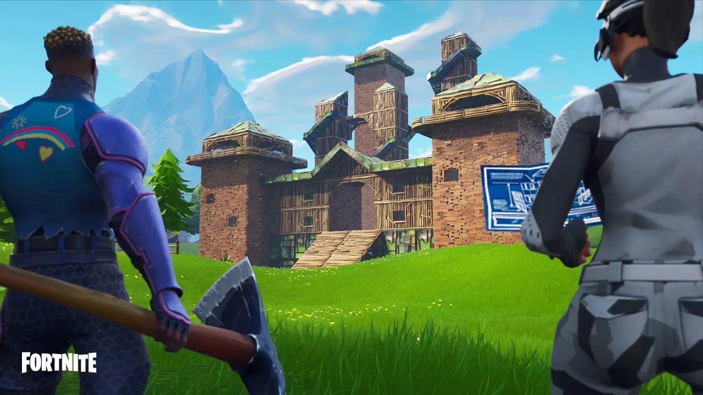 Fortnite lets players build towers and bases to camp out in