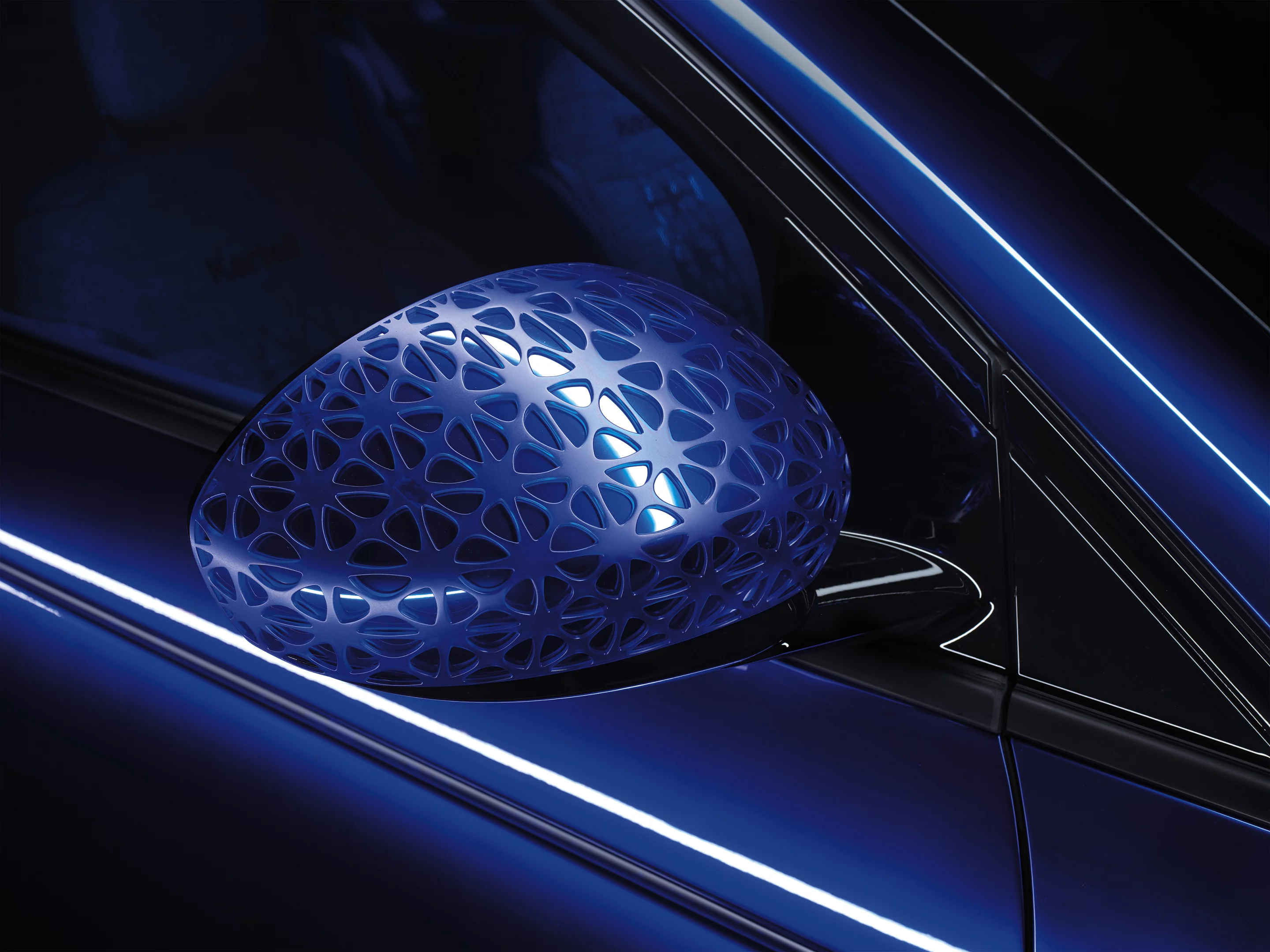 Ornate design touches on the one-off 500 Kartell model