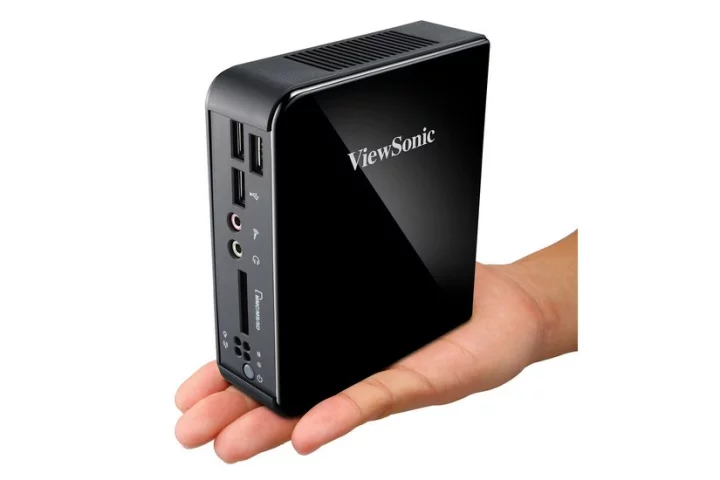 ViewSonic's new VOT125 mini-PC is being offered with four Intel ultra-low-voltage processor options and is small enough to fit into the tiniest of cubby holes