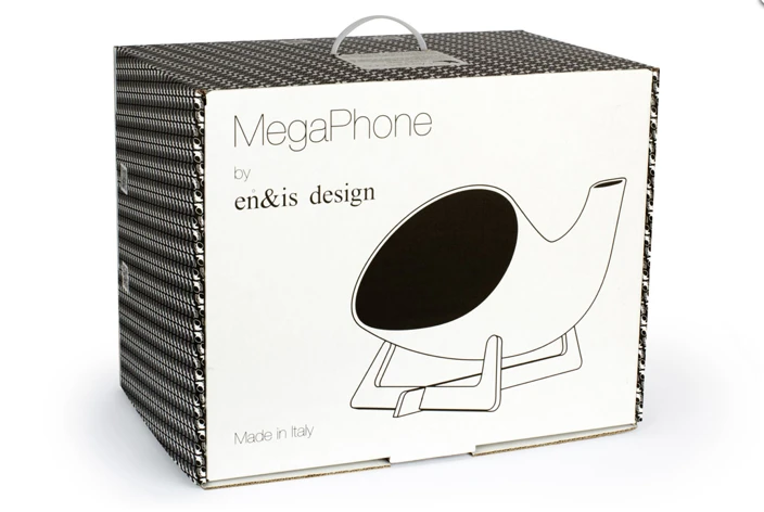 The Megaphone packaging