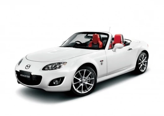 The Mazda MX-5 20th Anniversary models come in Crystal White Pearl Mica