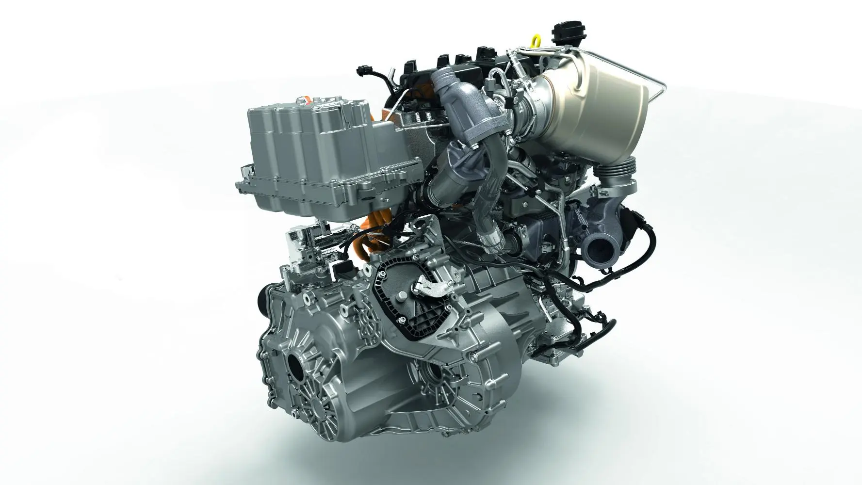 A TDI engine, motor and lithium-ion battery combine to power the car