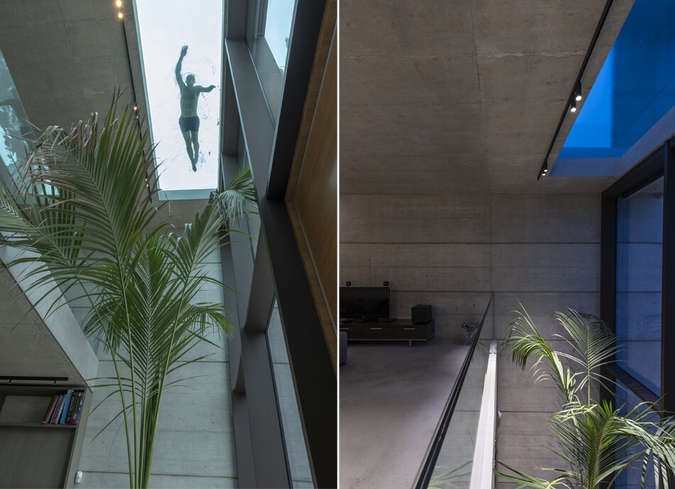 View of Casa B's pool above