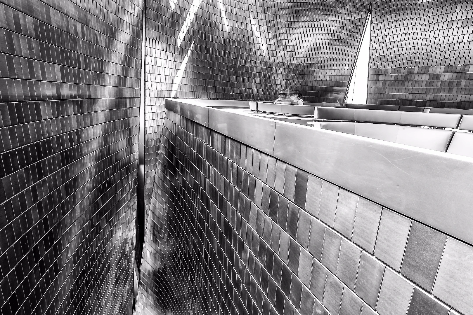 Over 220,000 specially designed tiles cover the Studio Bell, both inside and out