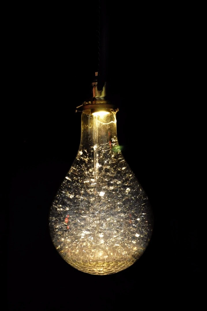 Soap filled Awa lamp by Void Setup, Tokyo