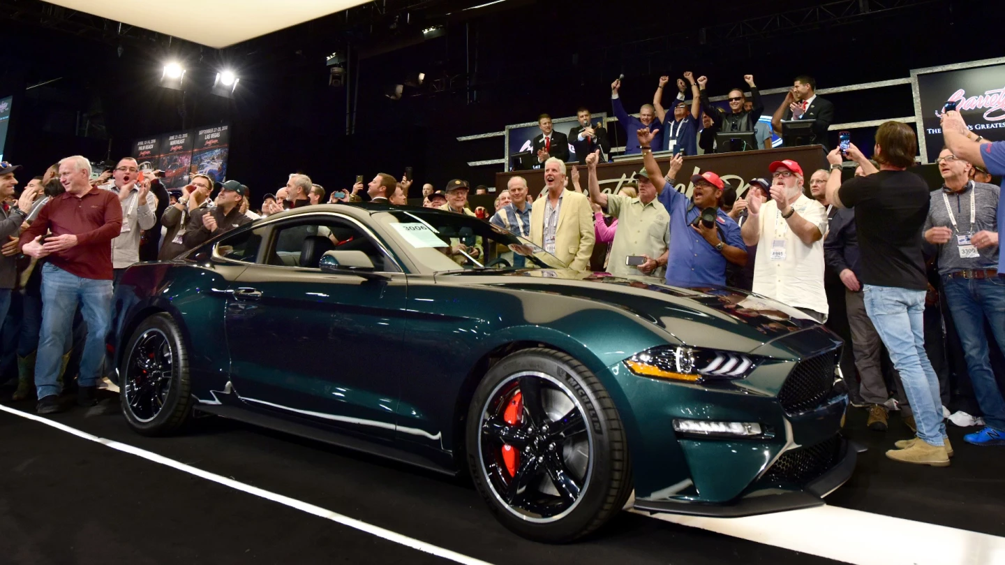 Ford and the Steve McQueen estate got together to donate VIN #001, the first model off the line of the new limited-edition 2019 Mustang Bullitt to charity, and it sold for $300,000 at Barrett-Jackson. The new Bullitt is due to be available later this year with a price tag between $45,000 and $55,000, so someone paid roughly six times the going price to become the first with the new car.
