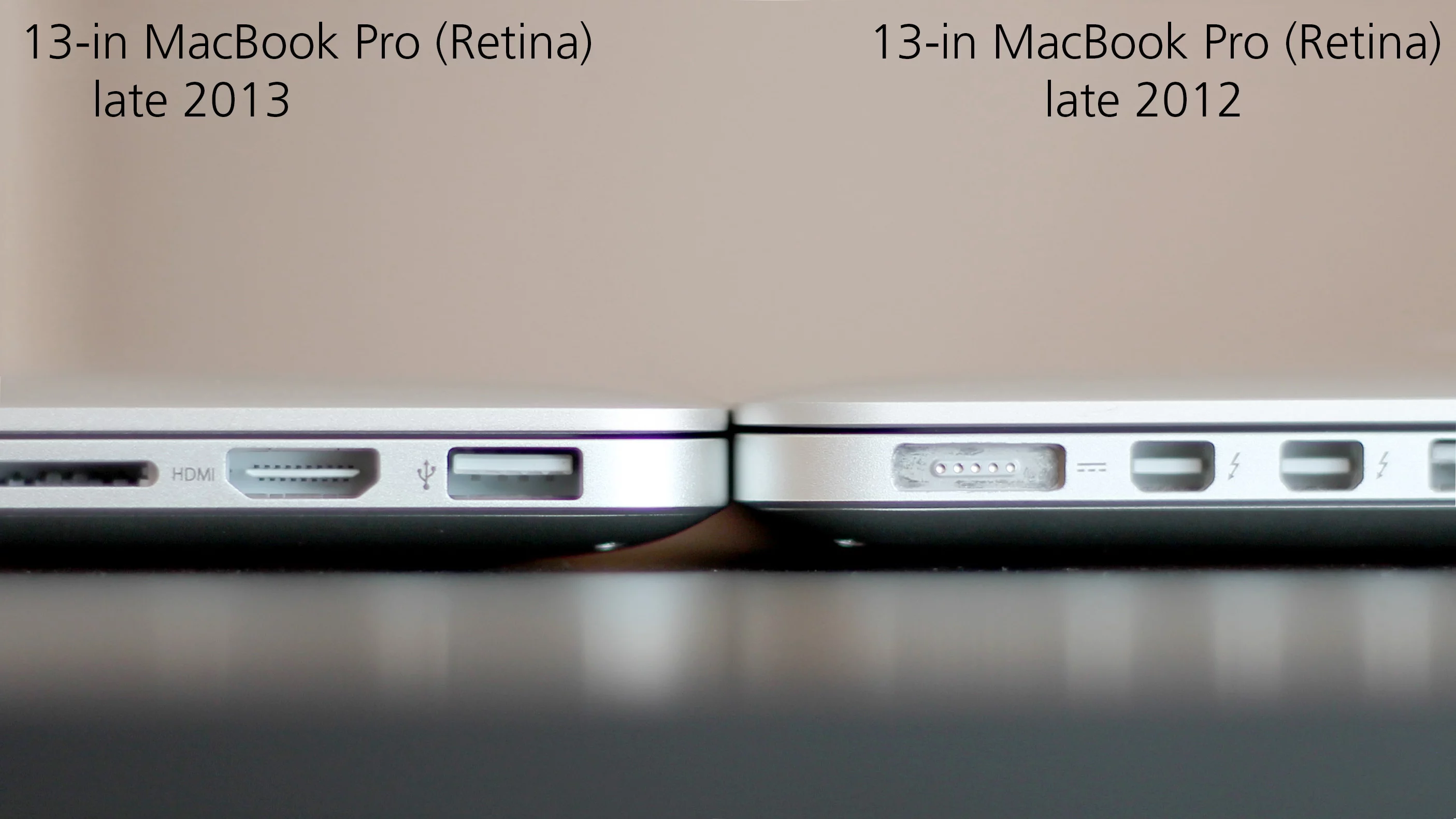 The newer model's thinner build is barely discernible