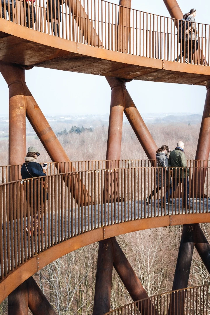 Camp Adventure Tower is located in Gisselfeld Klosters Forest, about an hour's drive south of Copenhagen, Denmark