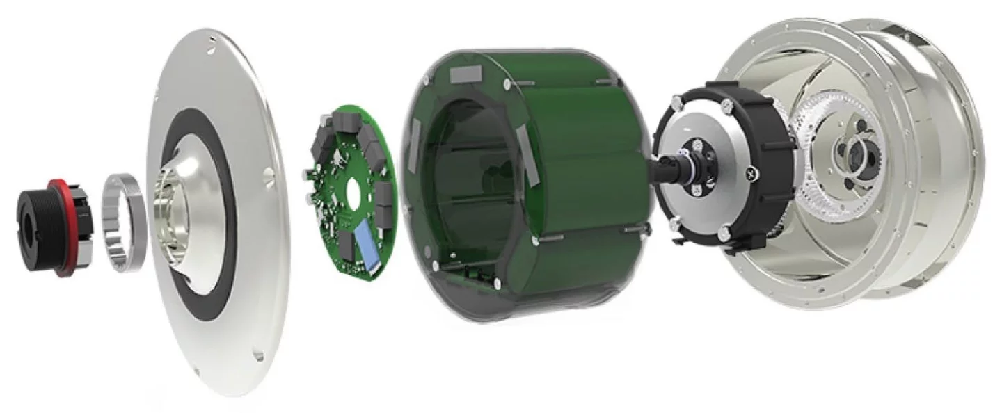 The Zehus drive unit packs everything, including the battery and sensors, into a 3-kg rear hub