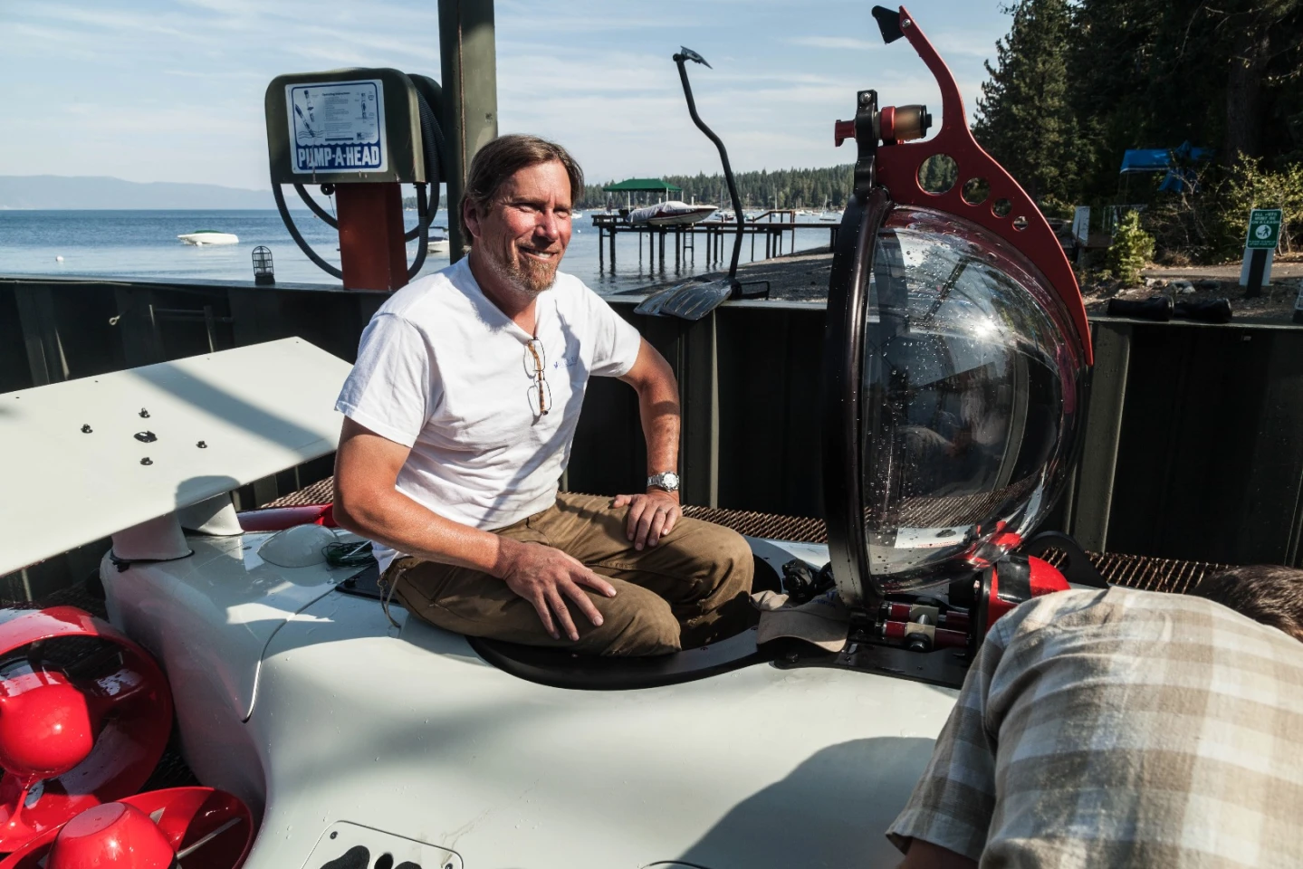 Deepflight Chief Scientist Kip Laws is delighted with progress after the first test of the pitch stabilization software