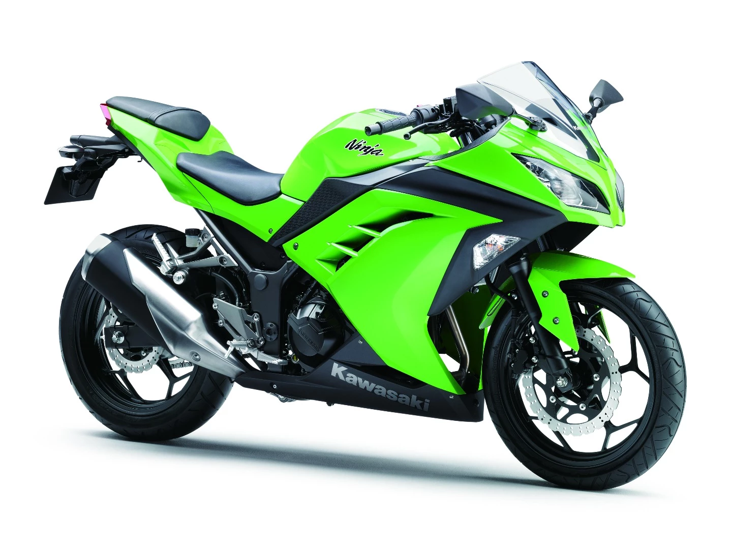 The Kawasaki Ninja 300 was launched in 2012, with a liquid-cooled in-line twin engine achieving a peak horsepower of 39 hp (29 kW) at 11,000 rpm