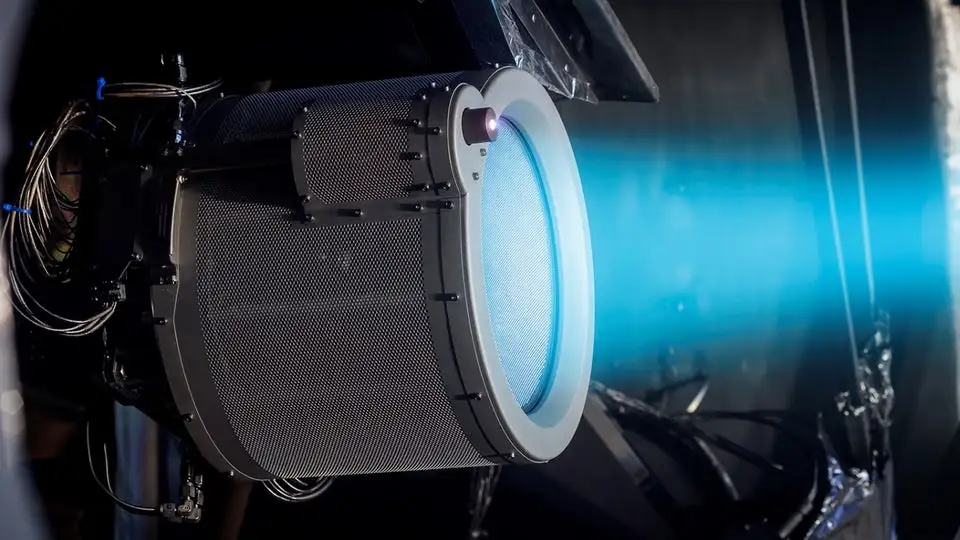 The T6 ion thruster will help send BepiColombo to Mercury