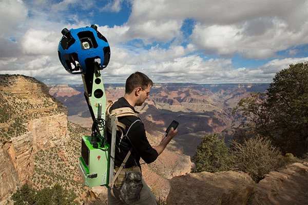 In total, the team took 9,500 panoramas, which covered 75 miles of paths in and around Grand Canyon National Park