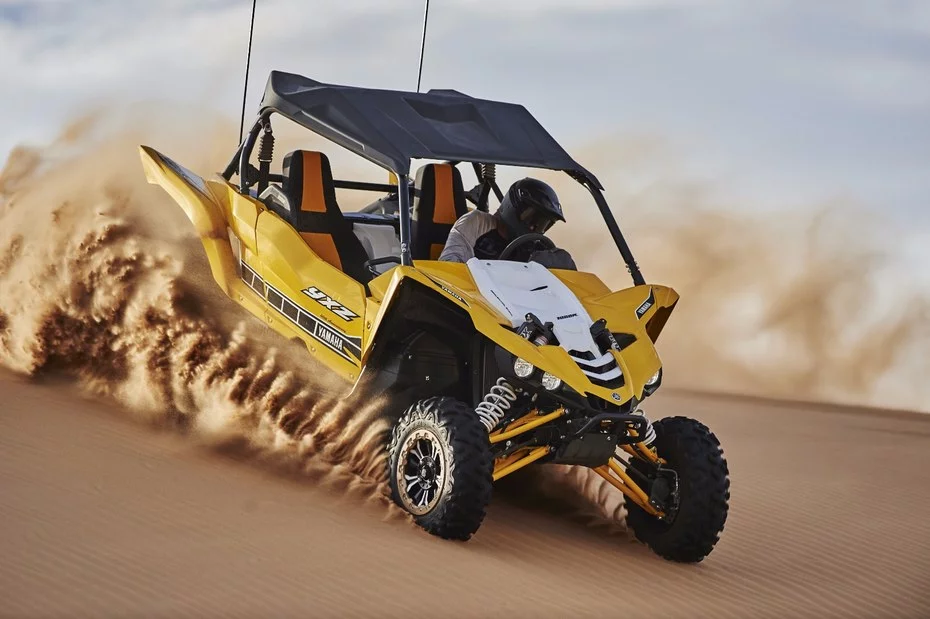 The all-new YXZ1000R sport side-by-side in the sand