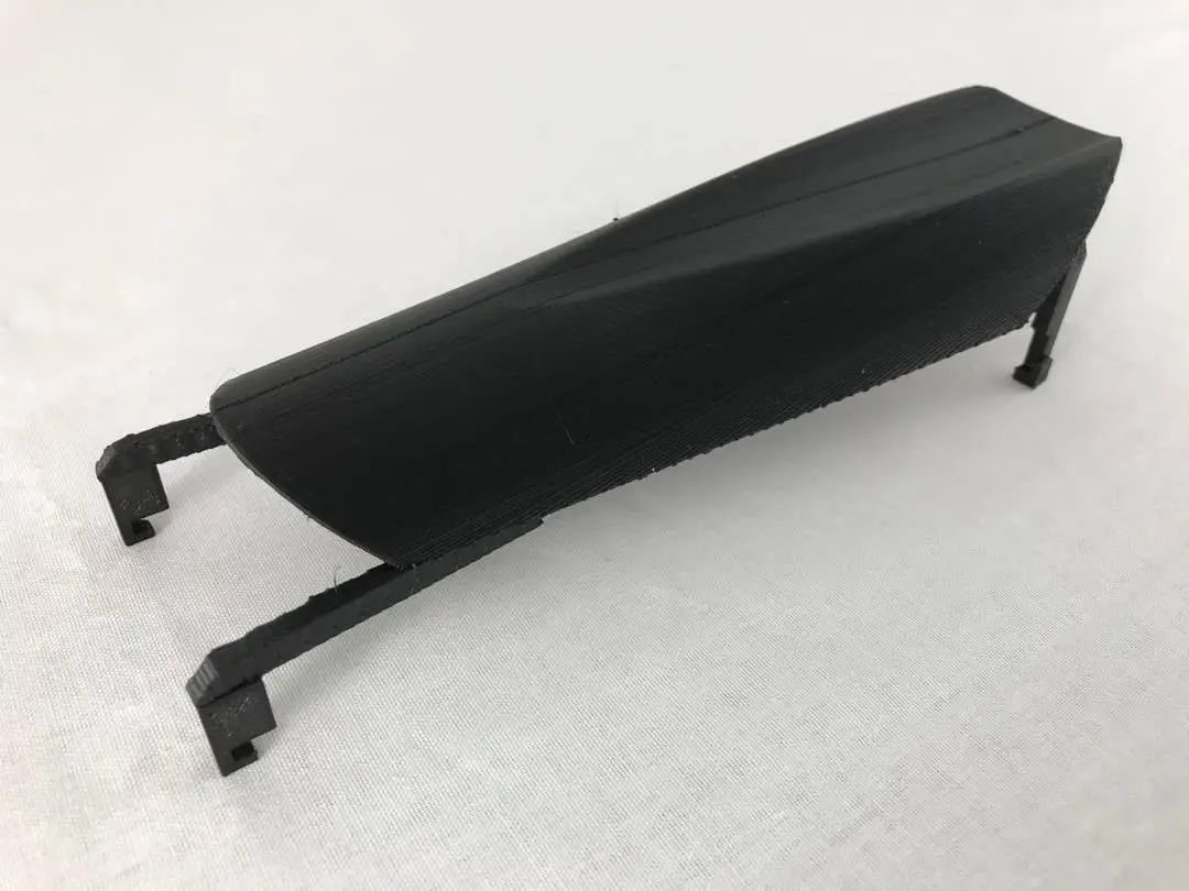 The 3D-printed support onto which the Double Hands are mounted