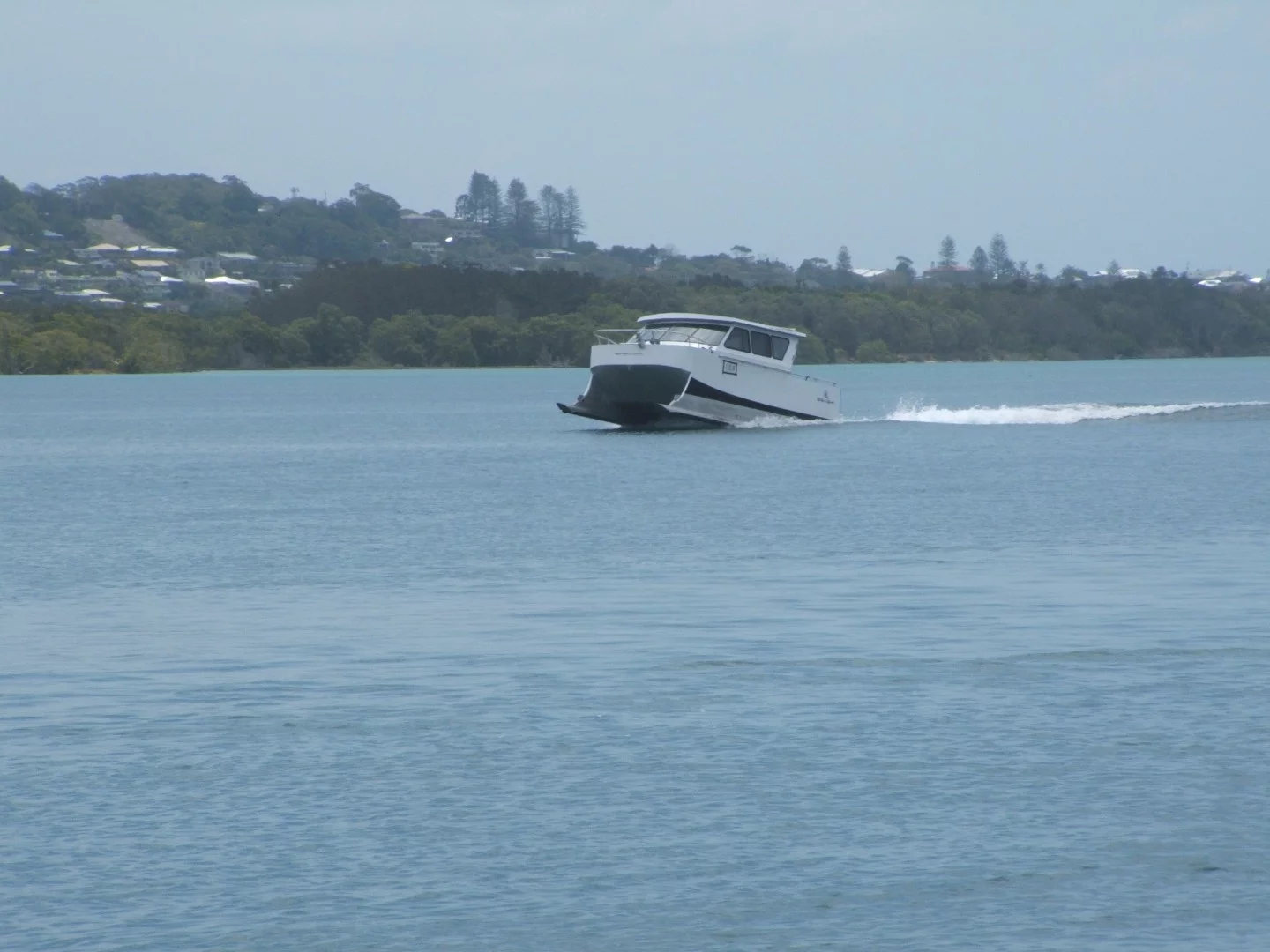 Water trials of the SeaSki on the Tweed River, near Point Danger on Australia's east coast
