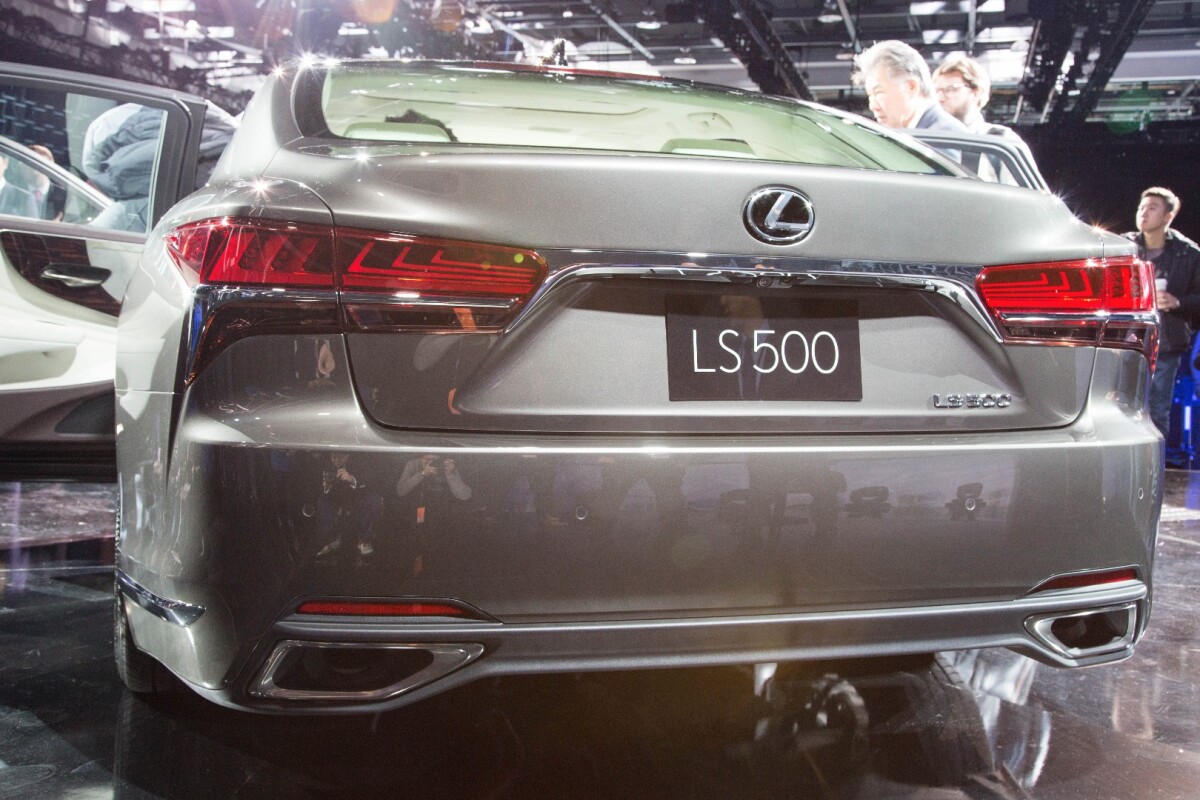 The rear of the LS500 is its most conventional angle