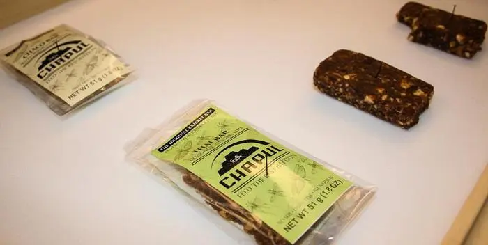 Chapul Bars derive some of their protein from cricket powder