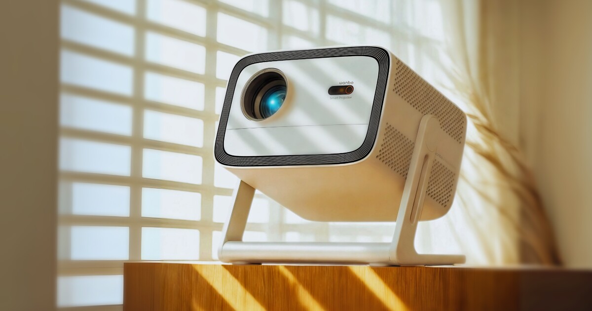 Image for article Portable smart projector with gimbal stand covers all the angles