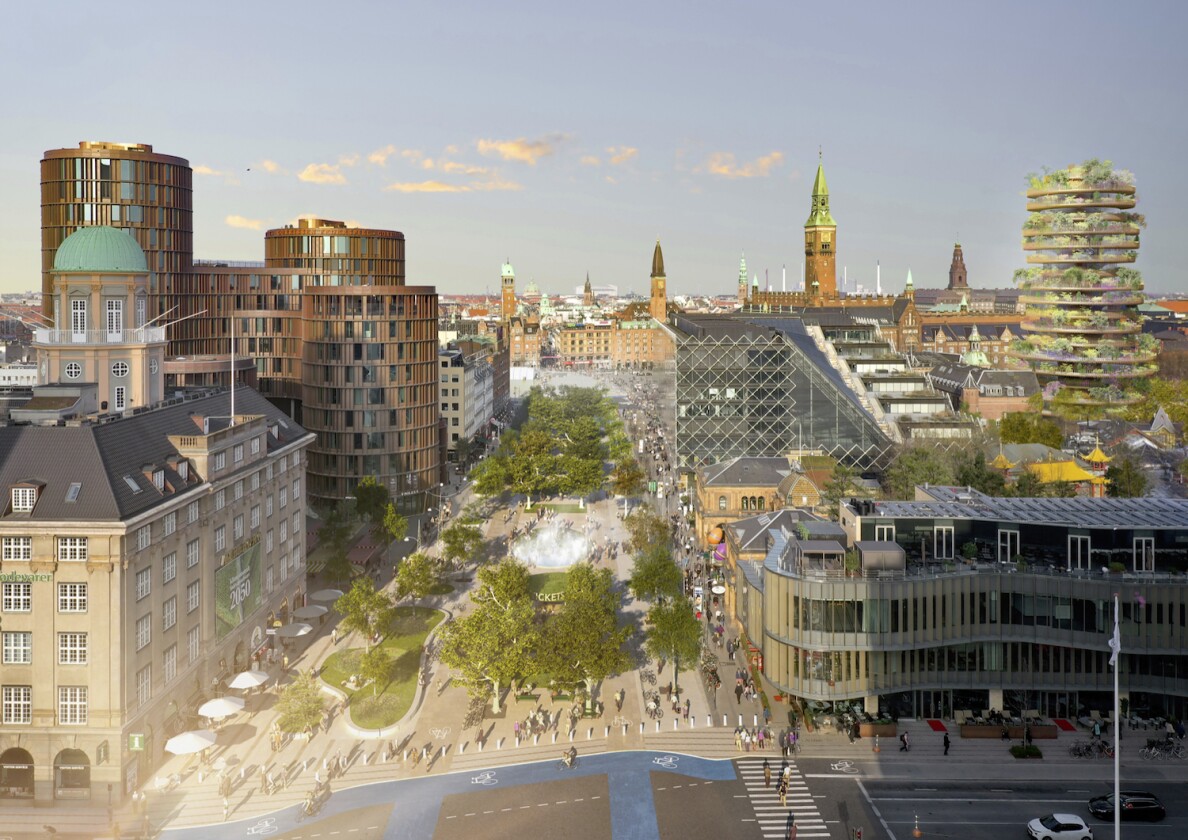 Urban design firm Gehl also plans to transform a major shopping area nearby into a 10,400 sq m (111,944 sq ft) urban park open to pedestrians and cyclists