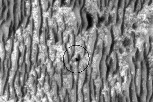 Opportunity as seen by the Mars Reconnaissance Orbiter