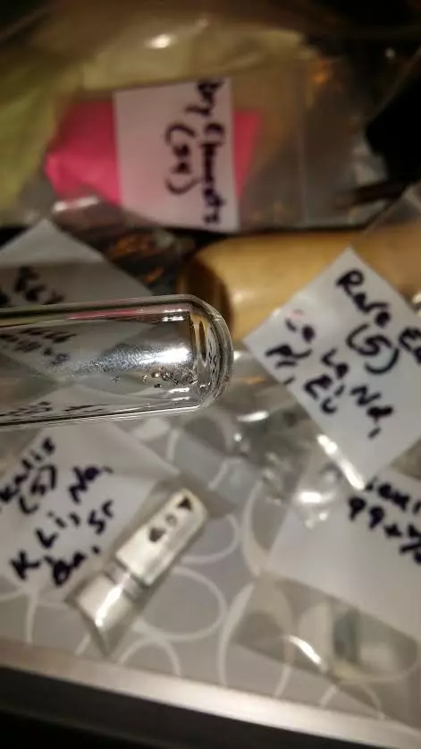 Some of the rarer elements in Luke Workman's unique wedding ring