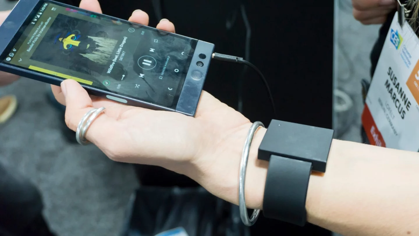 Basslet, which puts a subwoofer on your wrist