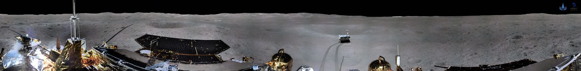 Panoramic image captured by the Chang'e-4 spacecraft