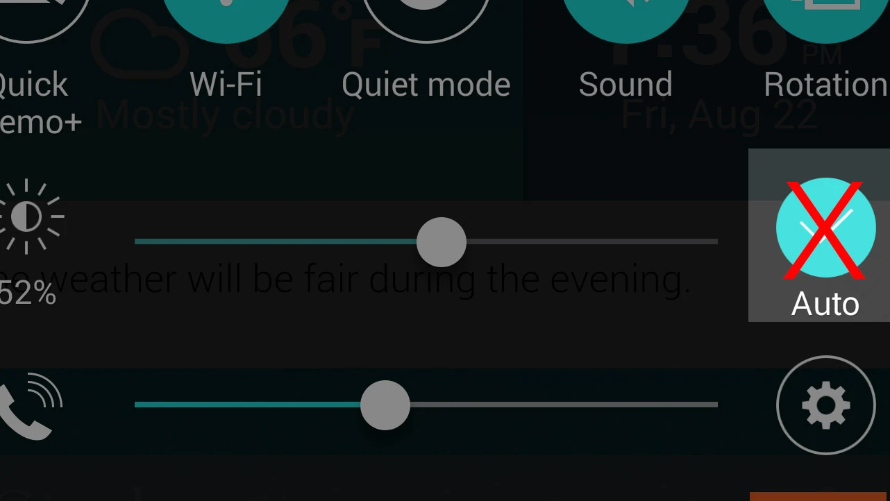 Auto-brightness is set to extremely low levels, and best left off on the G3 (Photo: Will Shanklin/Gizmag.com)