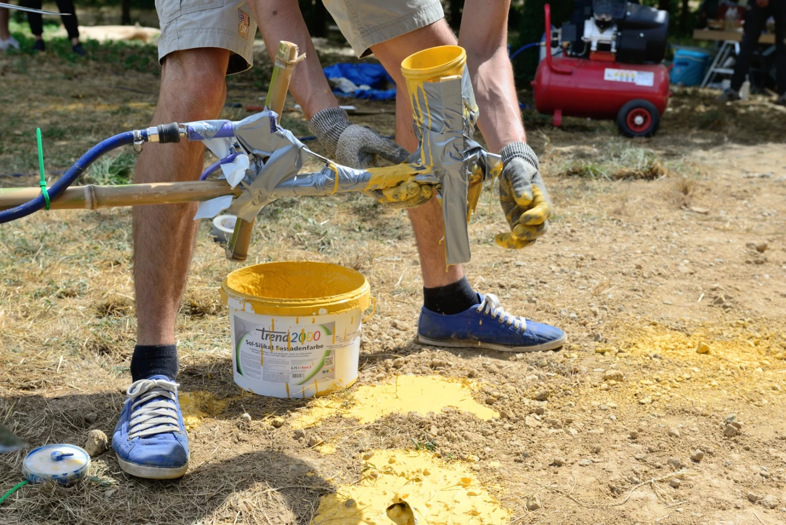 A spray nozzle used by Chaltiel's team