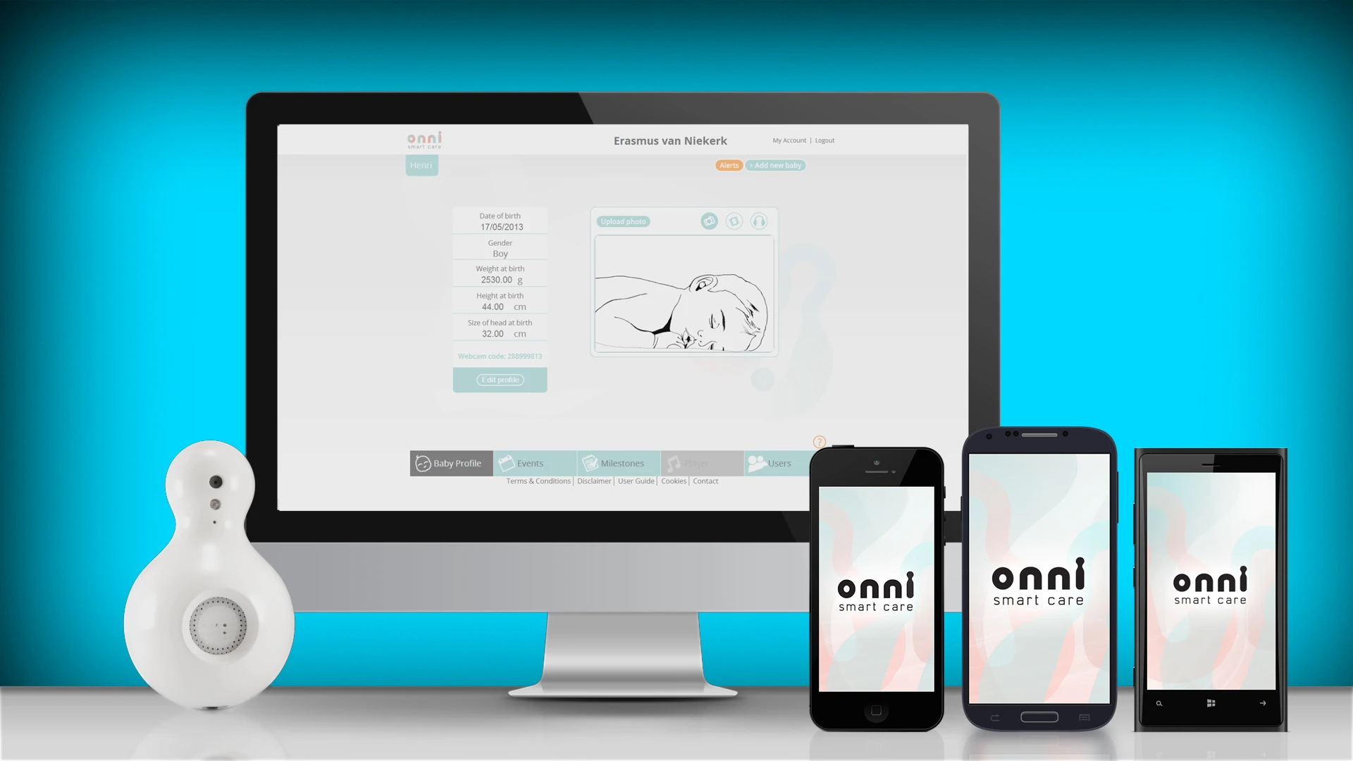 Onni Smart Care is an enhanced baby monitoring system