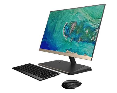 The 24-inch display on the S24 is an IPS wide-angle setup