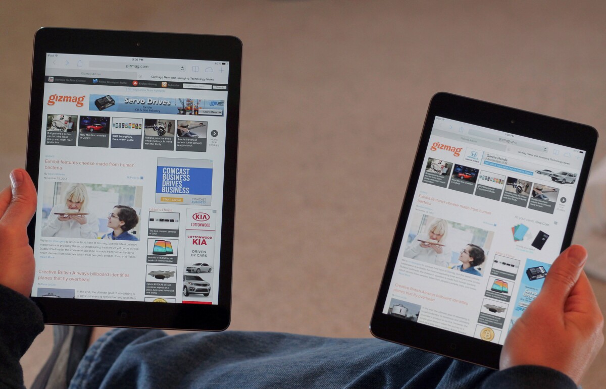 Each tablet is a piece of cake to hold in one hand