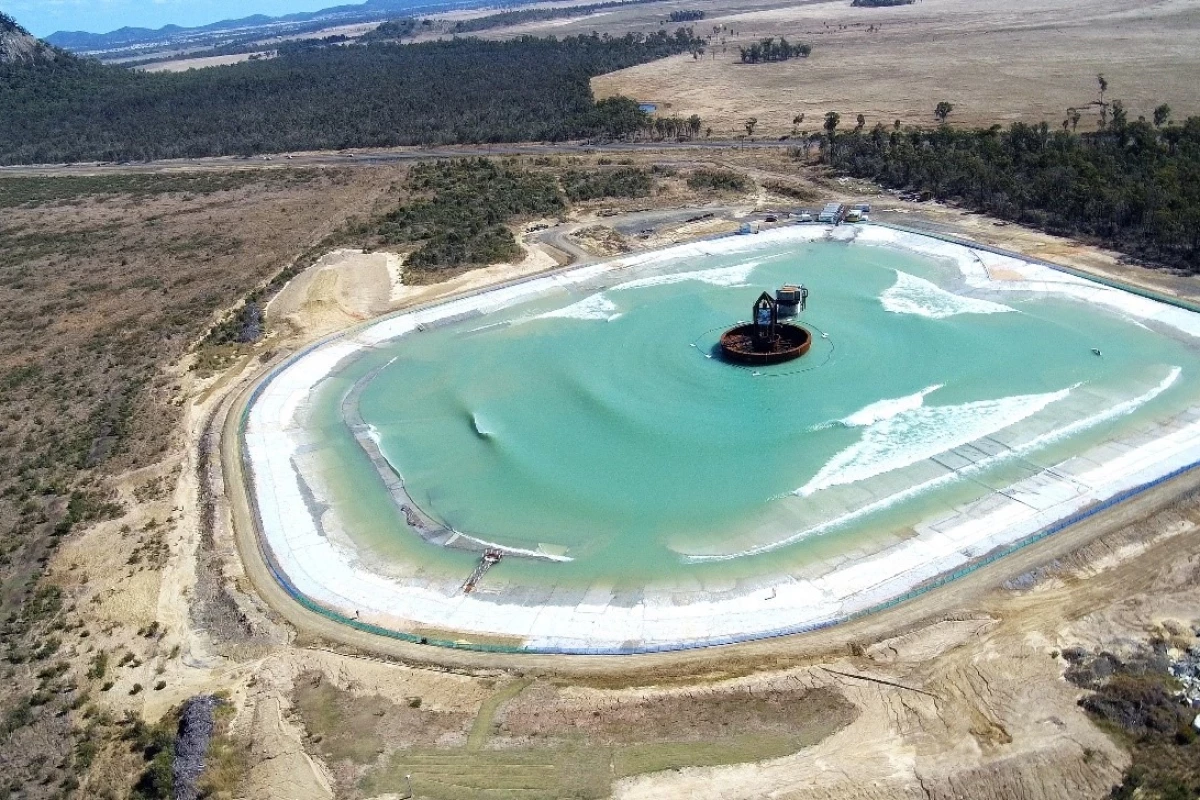 Surf Lakes' functioning 5 Waves prototype, in the town of Yeppoon