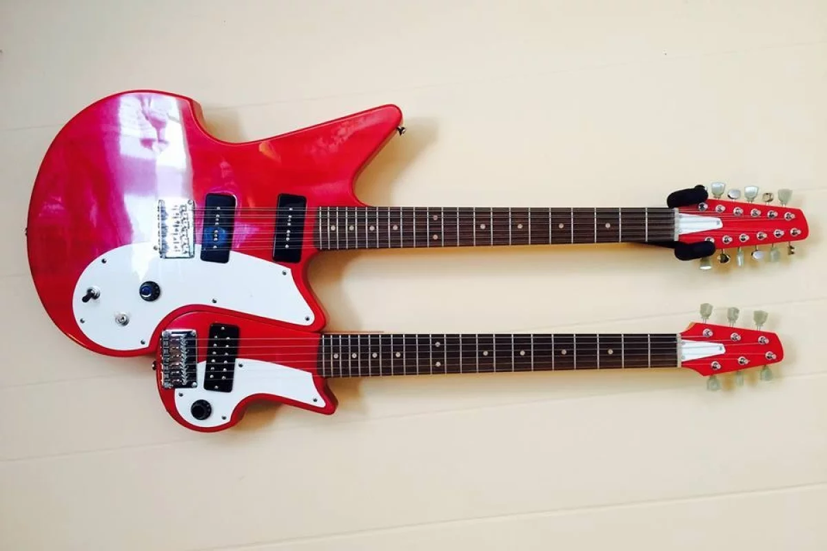 The Magnetic Double Neck from Flux Guitars