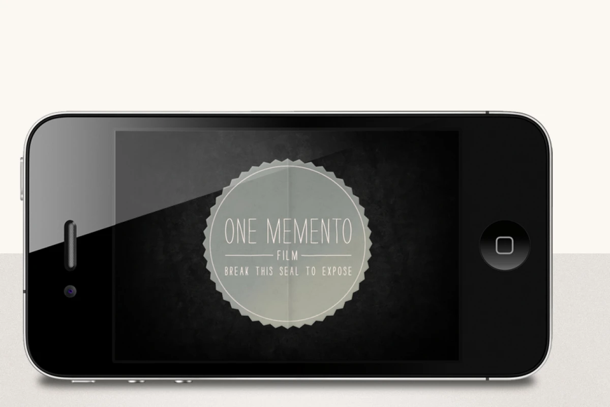 One Memento is part-camera app and part-digital photography experiment