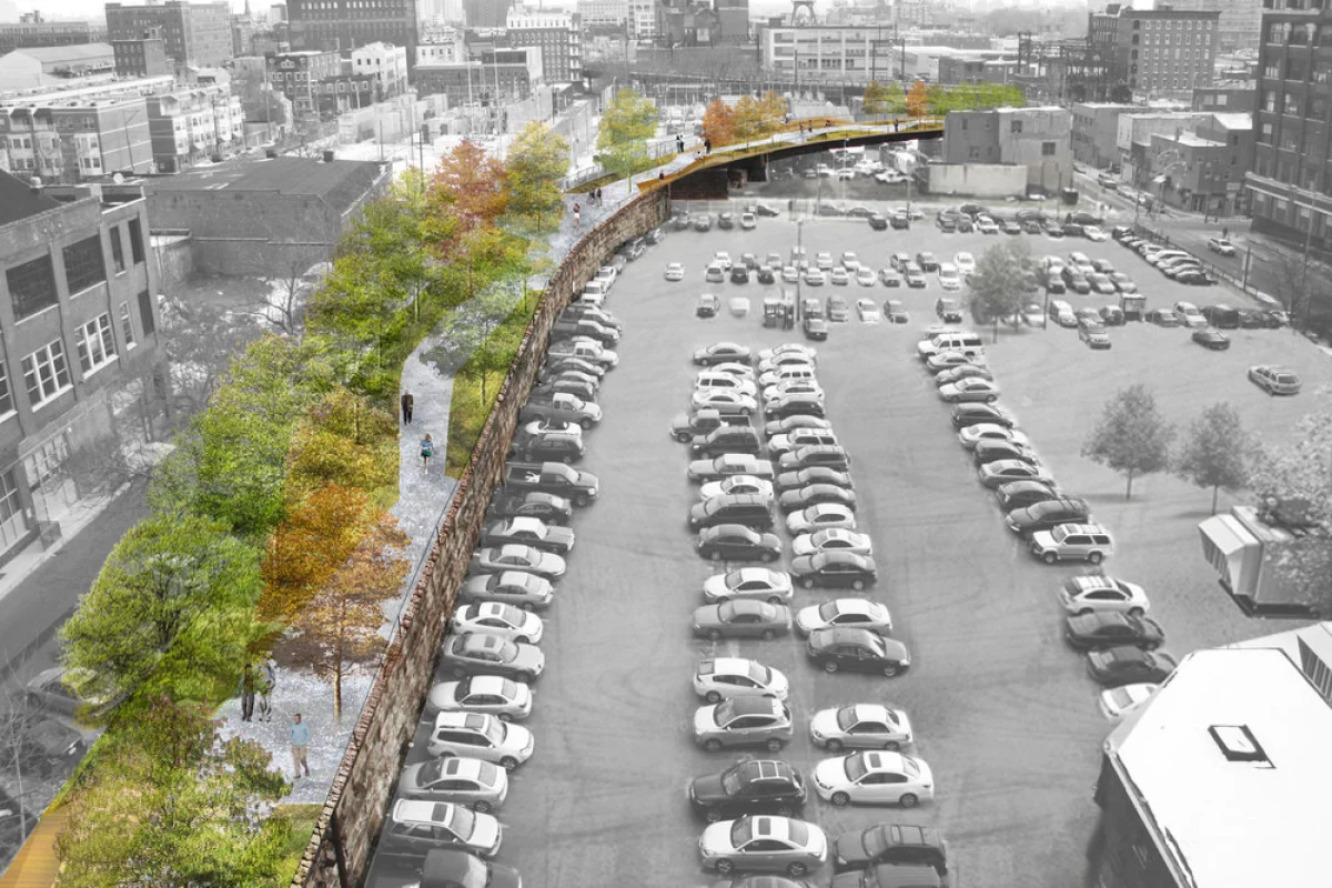 The Philadelphia Rail Park would span 50 city blocks and connect several neighborhoods