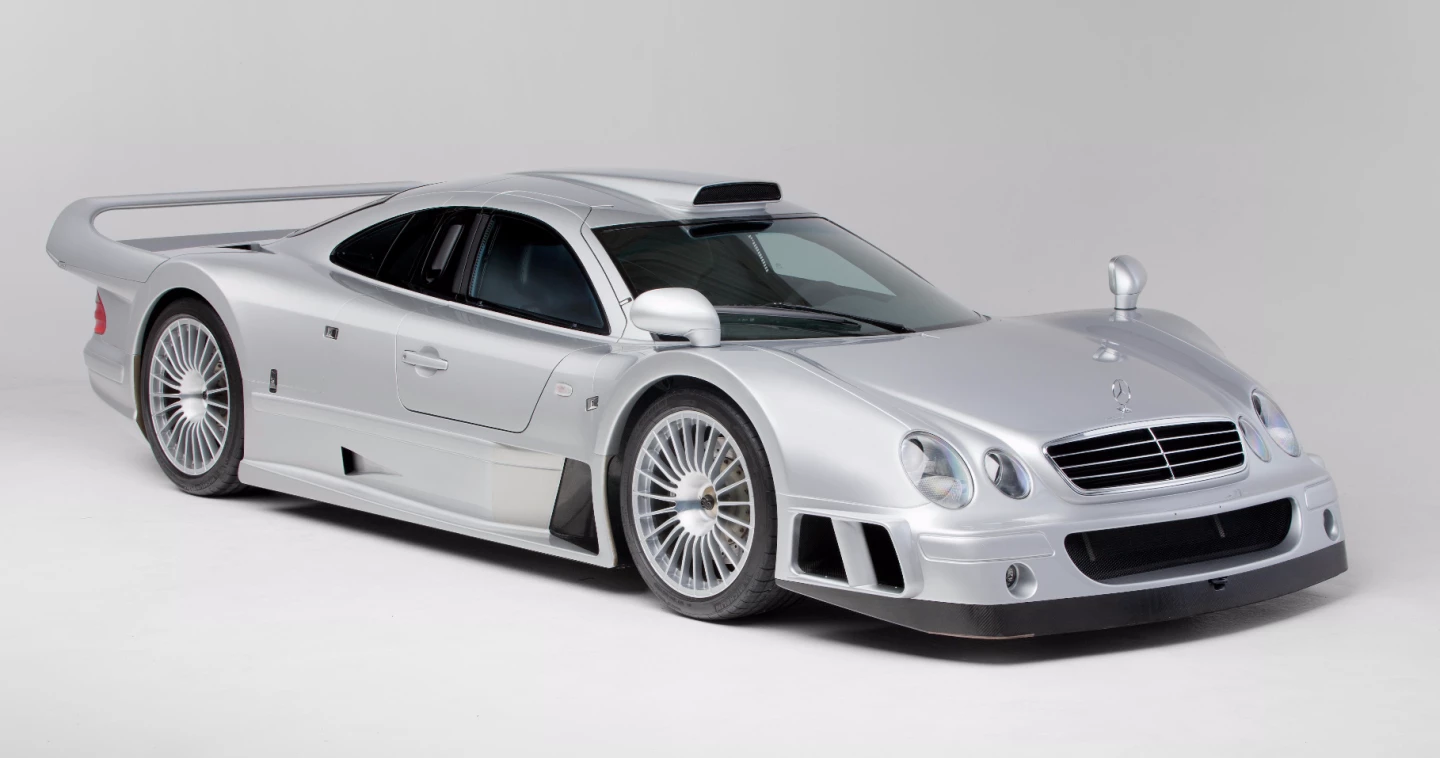 This 2000 Mercedes-Benz CLK GTR Coupe has an estimated price of $2,000,000 to $2,200,000