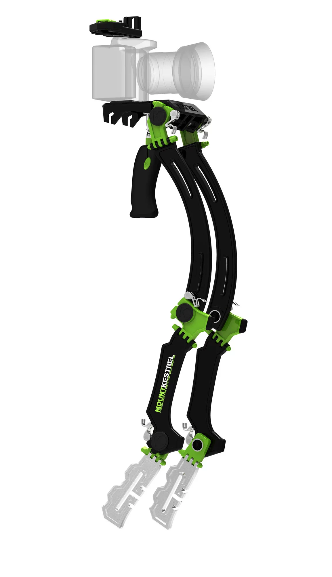 The concept Duopod DSLR stabilization rig for high definition movie recording