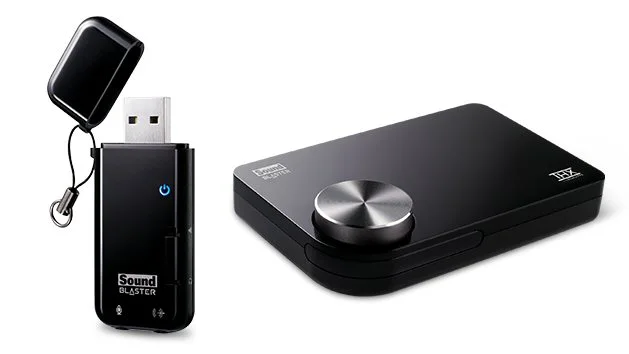 Creative has released a couple of USB solutions that bring Sound Blaster surround sound audio to any onboard sound card
