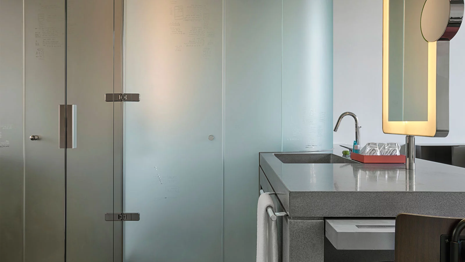 A look at one of the W Amsterdam bathrooms