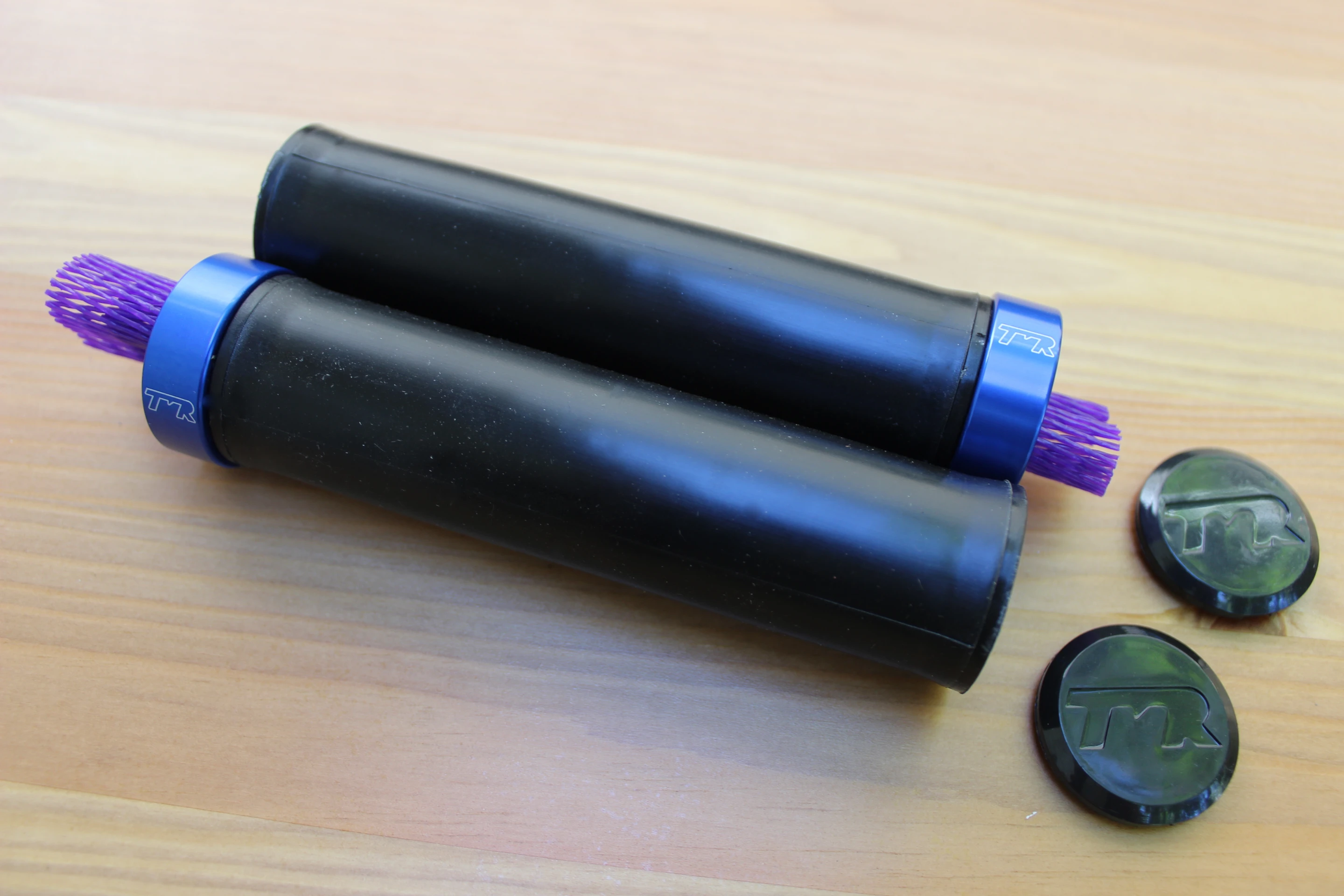 When you first pull the grips out of the box, they're still perfectly smooth