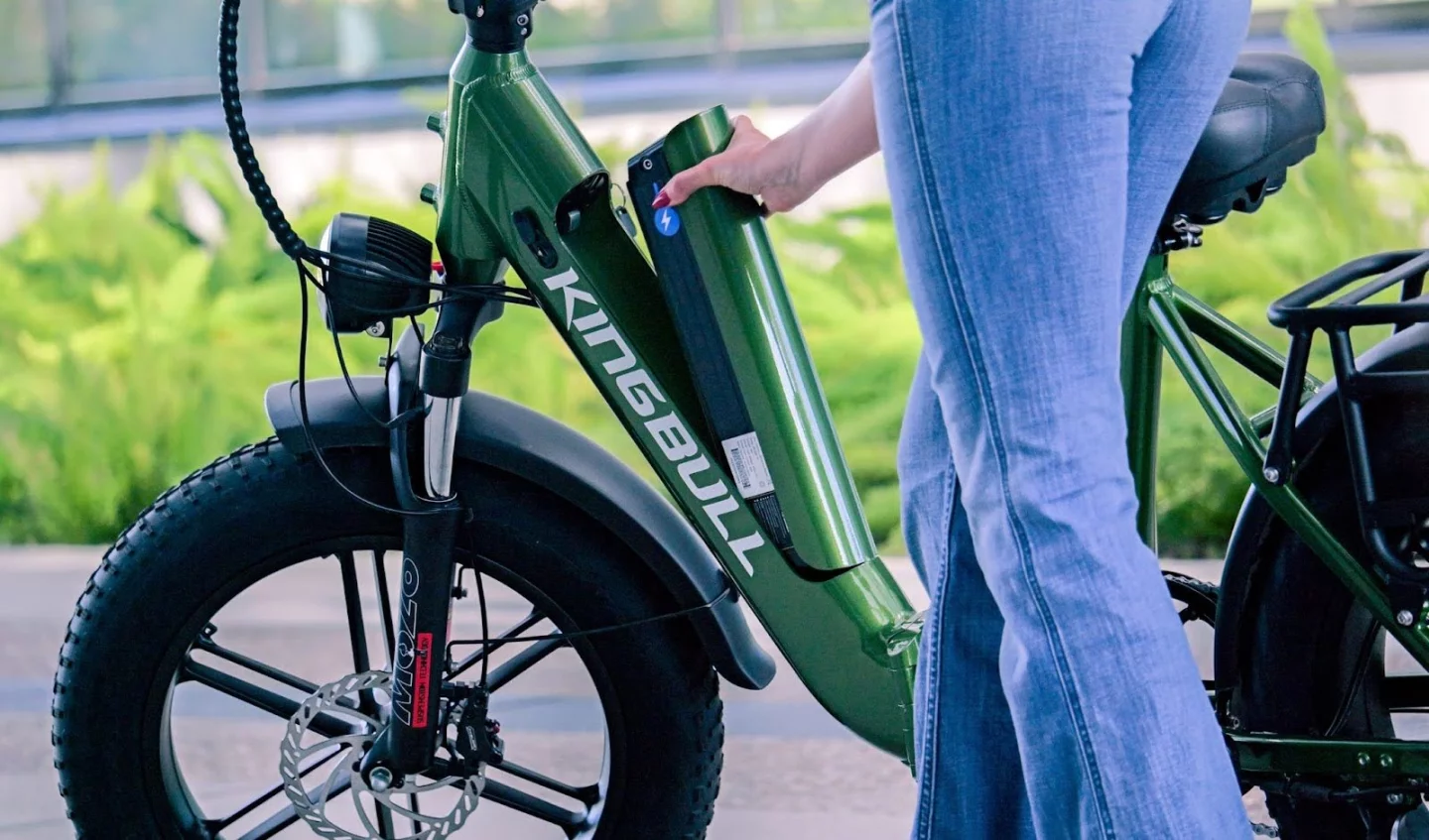 The removable battery allows for indoor charging.