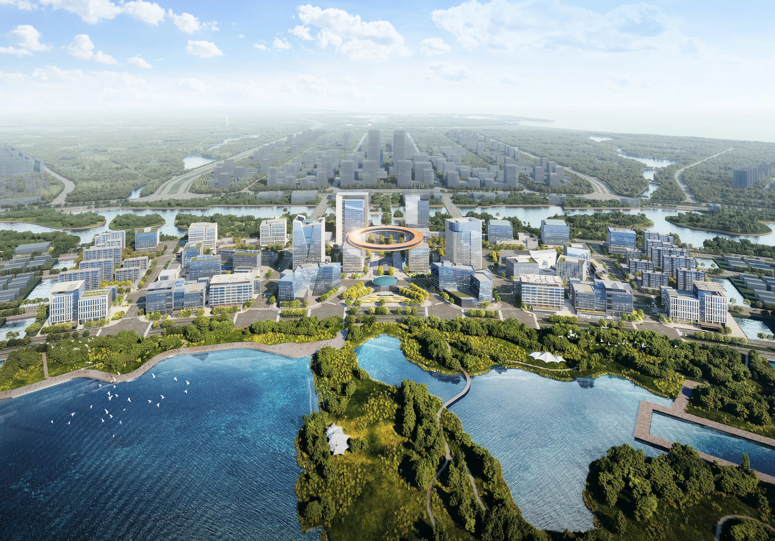The Shanghai Lingang Special Area is slated for the Dishui Lake district