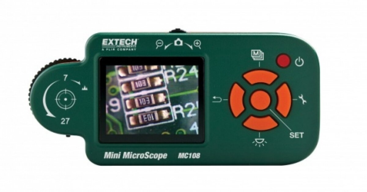 Extronics Camera Up close with Extech's digital microscope and camera